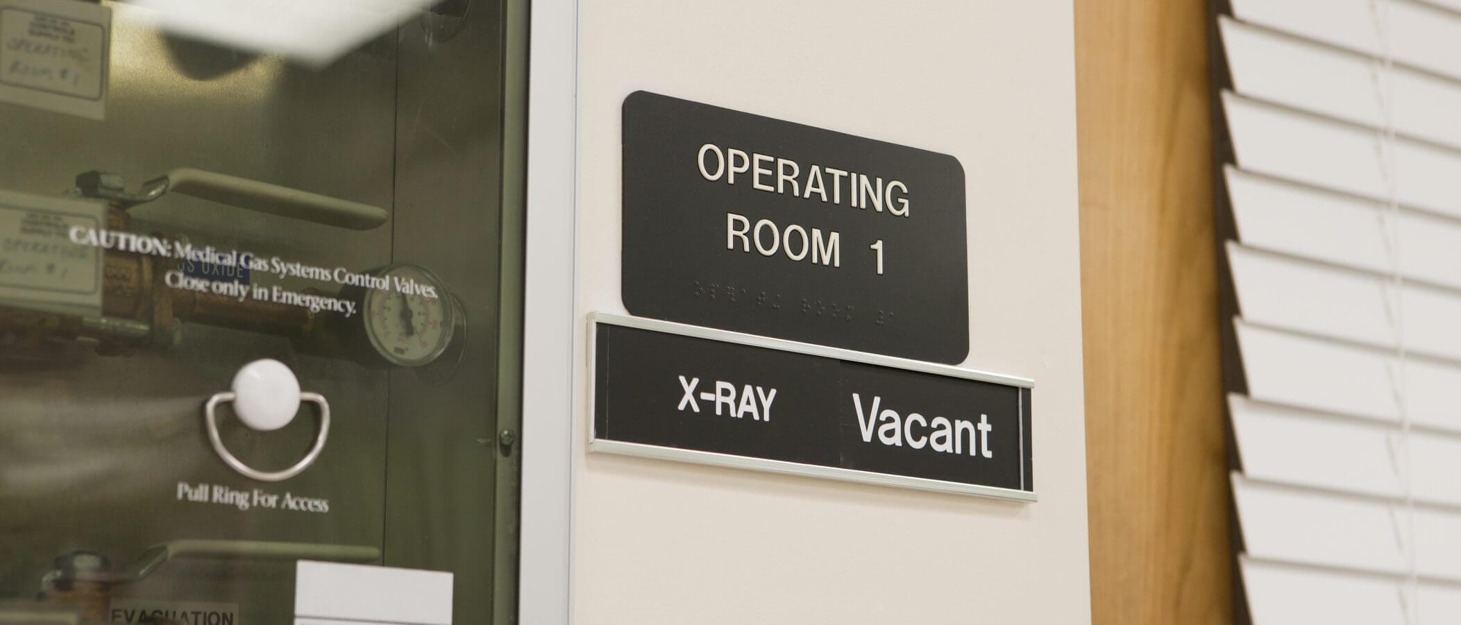 Operating room and X-Ray signs - Granite State Specialties