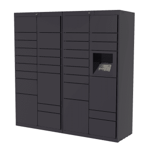 Black Parcel Lockers by Luxer One - Granite State Specialties