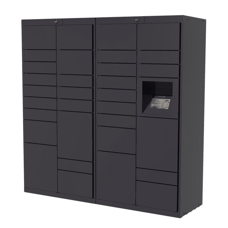 Black Parcel Lockers by Luxer One - Granite State Specialties