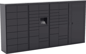 Black Parcel Locker Systems